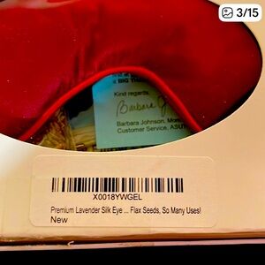 Red Silk Eye Mask NEW, BOXED, GREAT GIFT